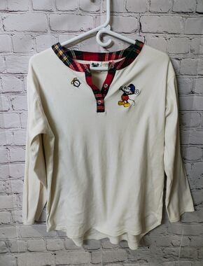 The Disney Catalog Mickey Mouse Sleep Tunic Medium Sleepwear VTG